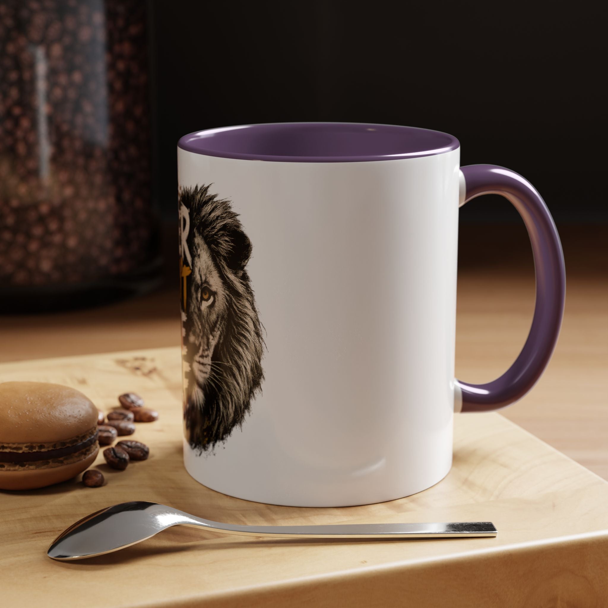 Power Doesn't Prove Itself Lion Accent Coffee Mug — Motivational 11/15oz Gift