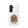 Magnetic Impact Phone Case — Retro Biker Husky Design